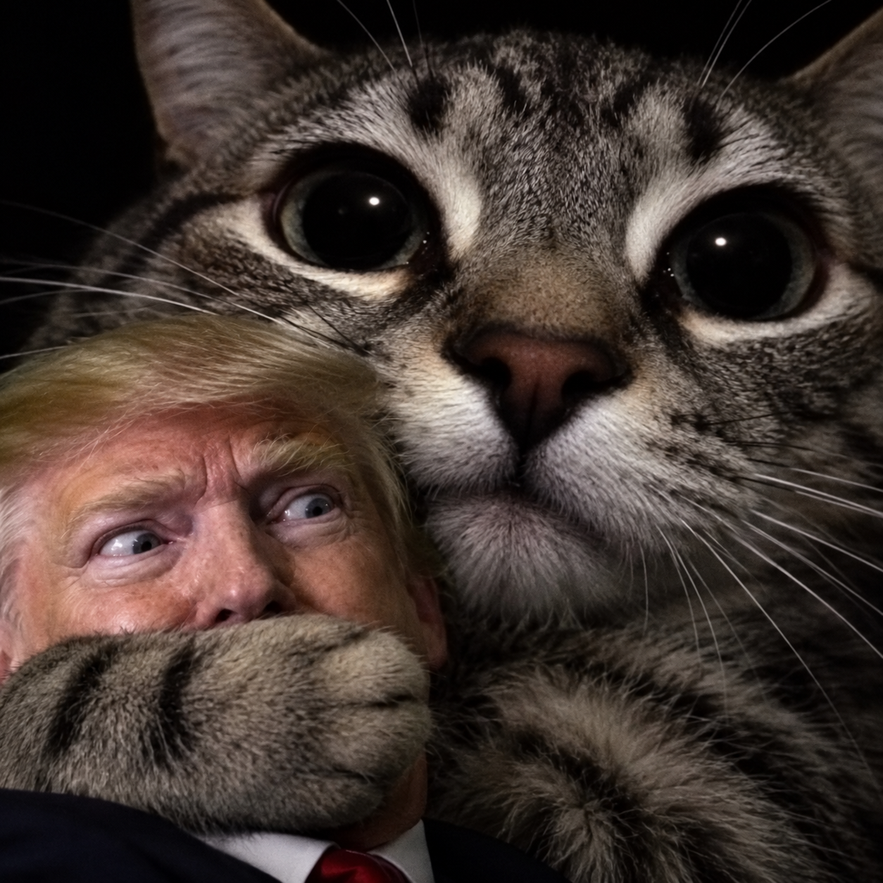 The cat is keeping a close eye on everything